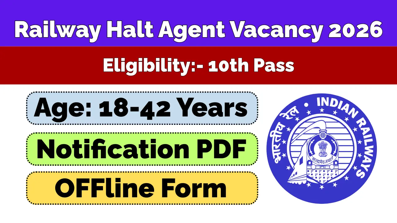 Railway HALT Agent Recruitment 2026