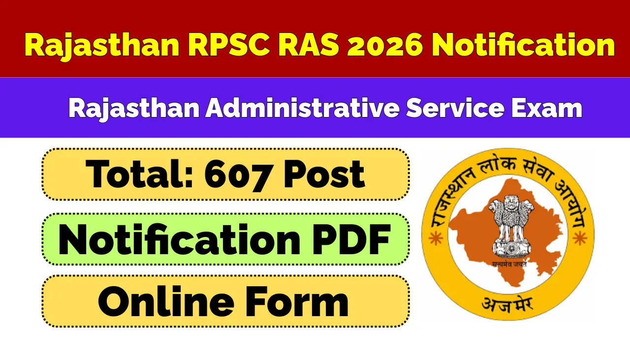 Rajasthan RPSC RAS 2026 Notification