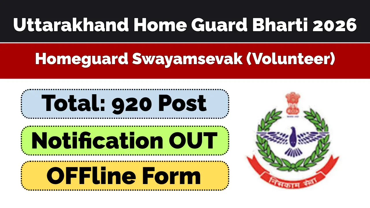 Uttarakhand Home Guard Bharti 2026