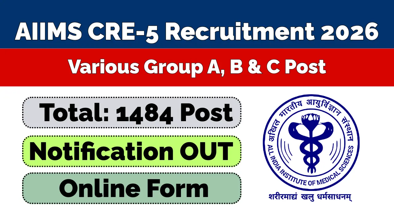 AIIMS CRE-5 Recruitment 2026