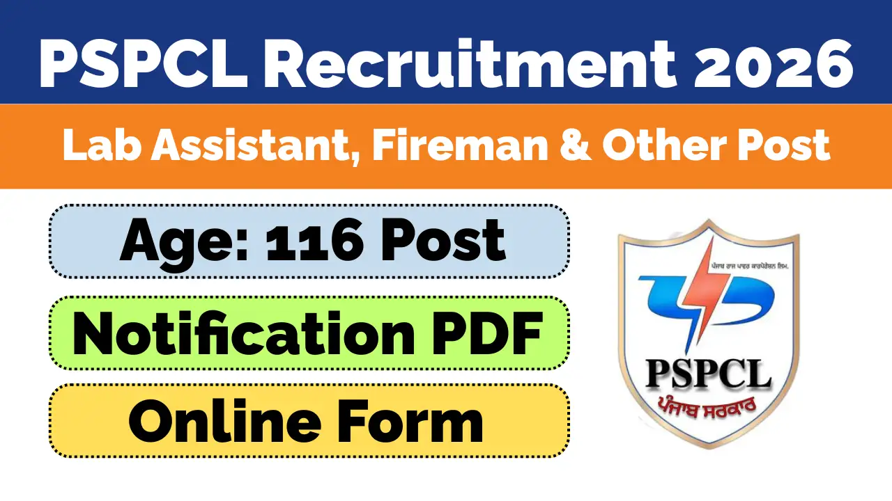 PSPCL CRA 31426 Recruitment 2026