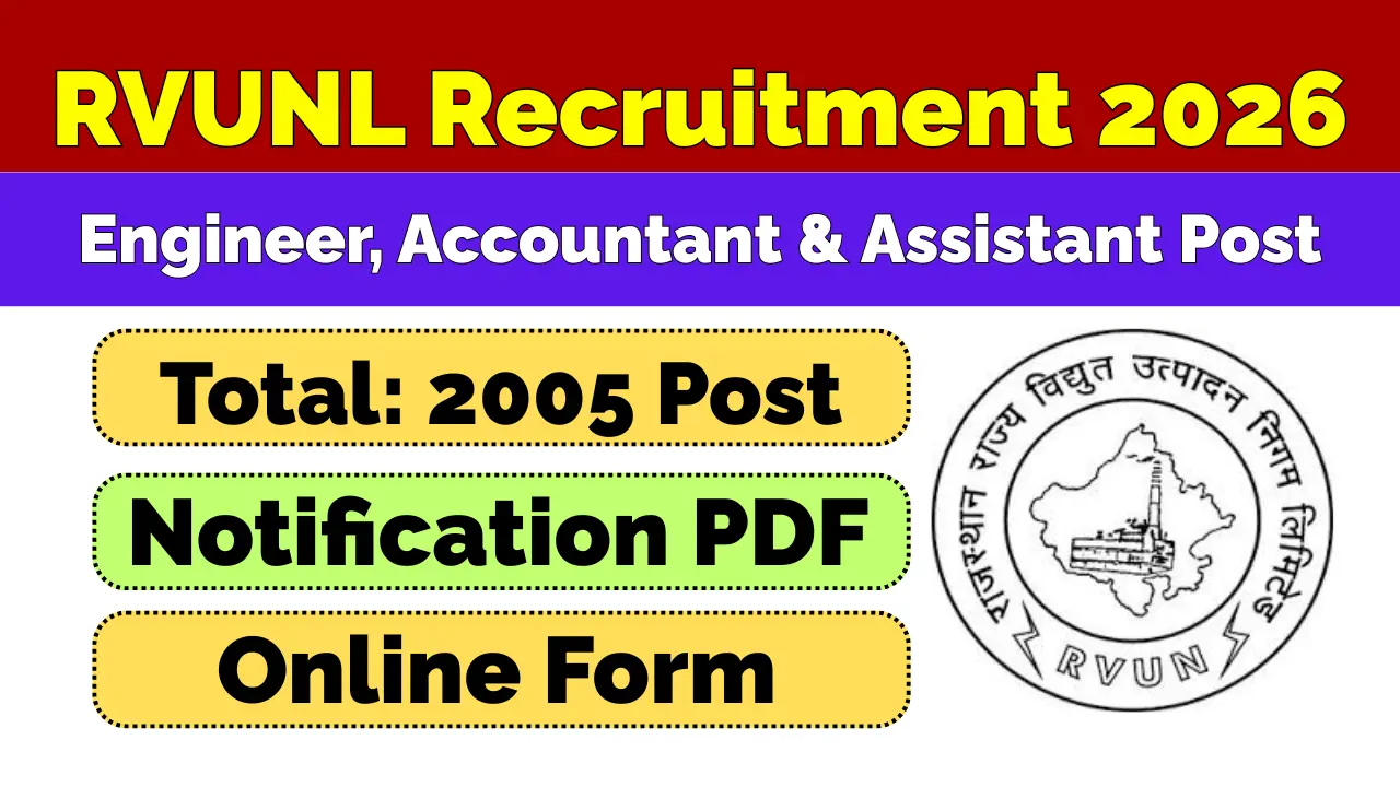 RVUNL Recruitment 2026