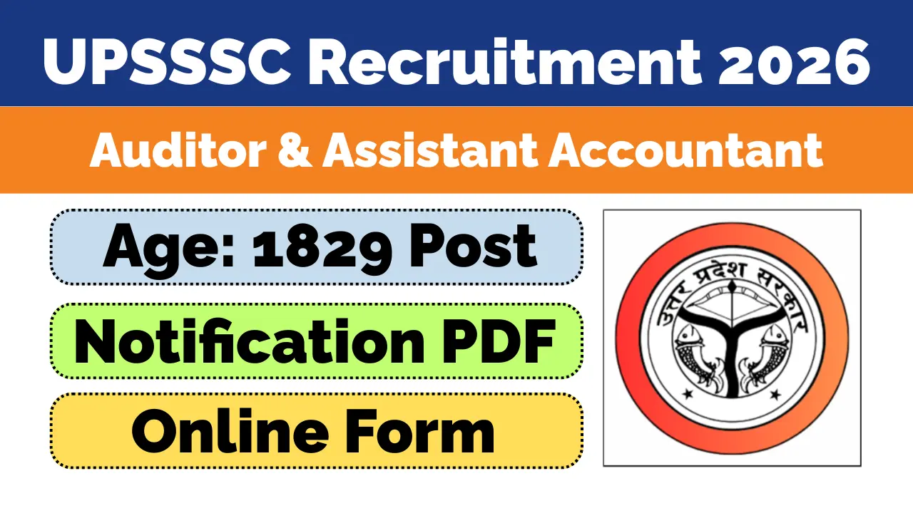 UPSSSC Auditor and Assistant Accountant Recruitment 2026