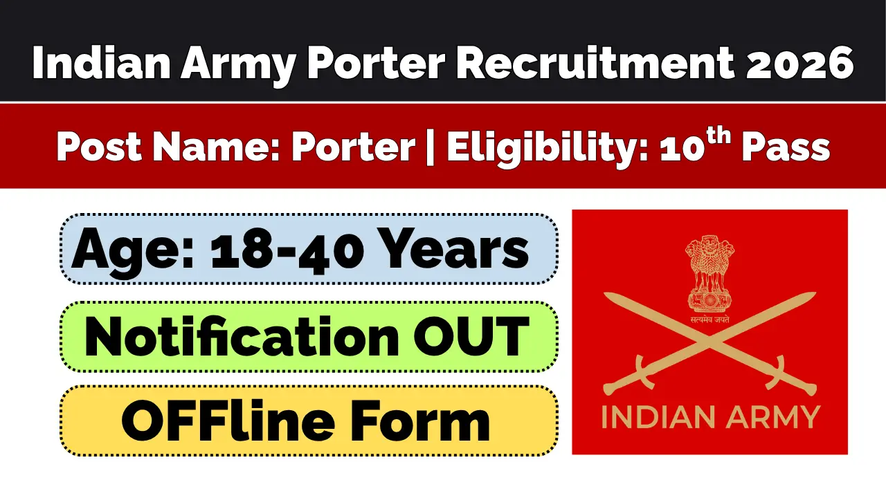 Akhnoor Army Porter Recruitment 2026