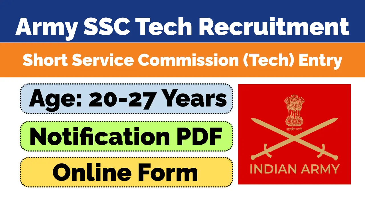 Army SSC Tech 68th Recruitment 2026
