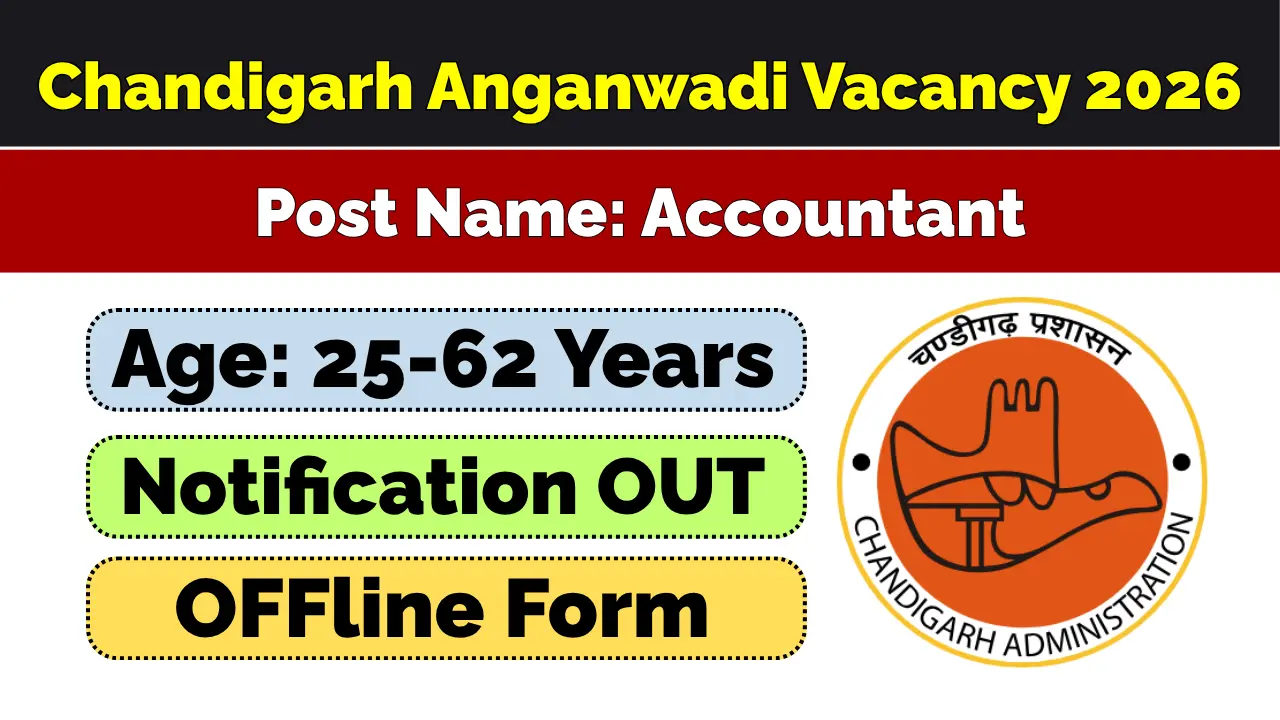 Chandigarh Anganwadi Vacancy 2026