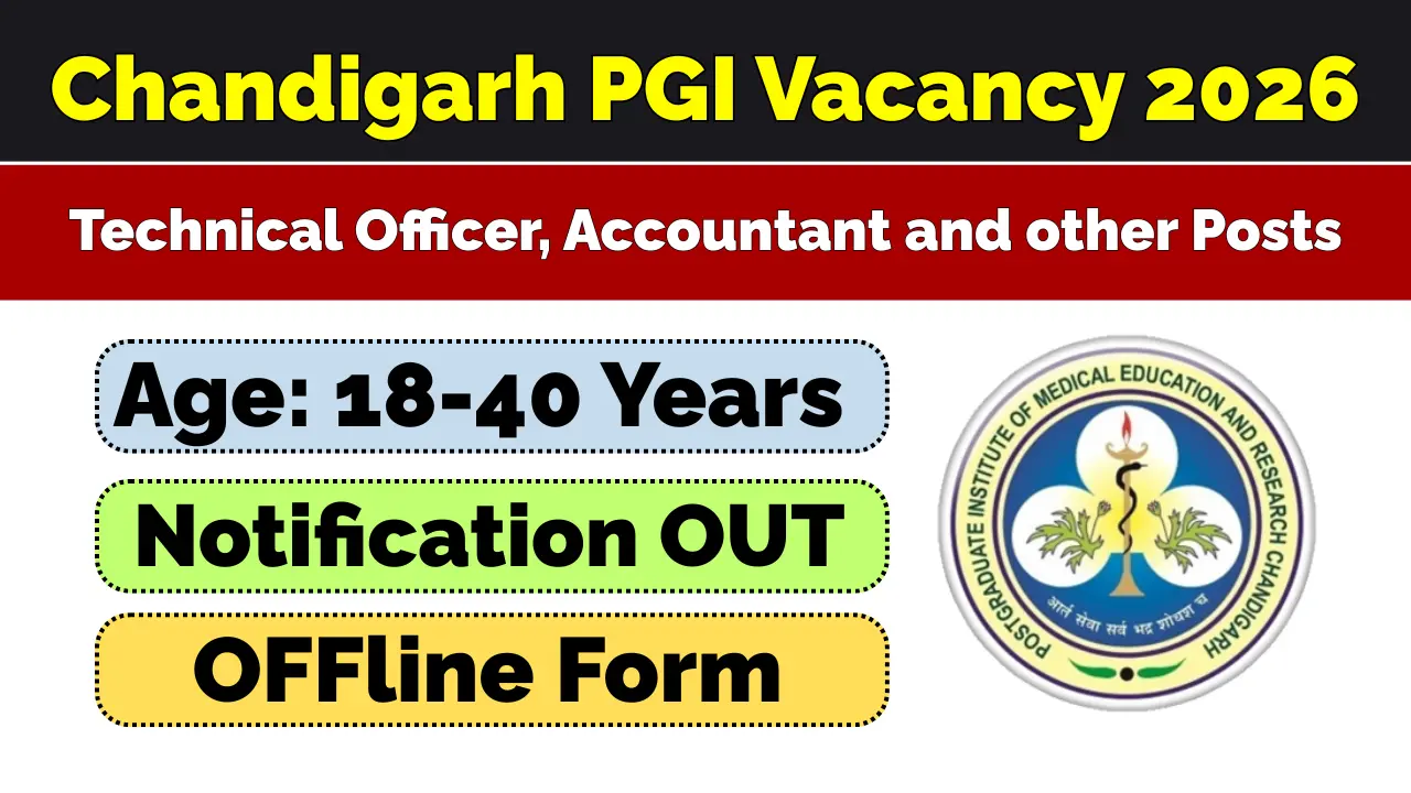 Chandigarh PGI Vacancy 2026