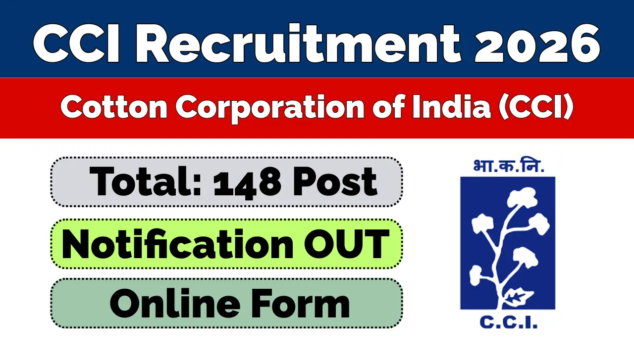 Cotton Corporation of India (CCI) Recruitment 2026