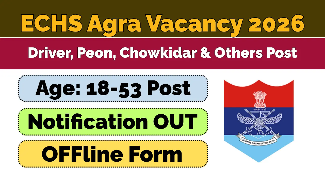 ECHS Agra Recruitment 2026