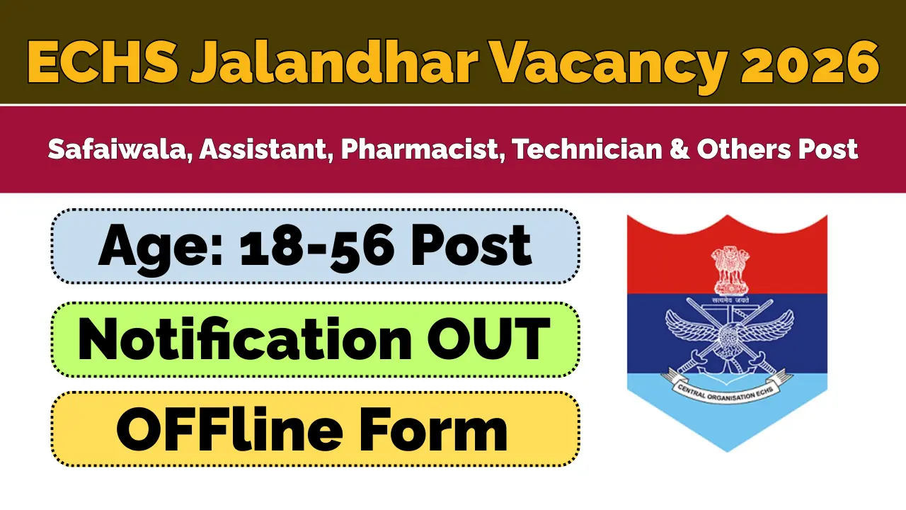 ECHS Jalandhar Vacancy 2026