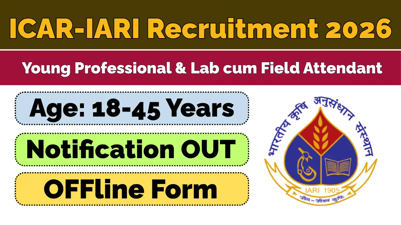 ICAR IARI Recruitment 2026