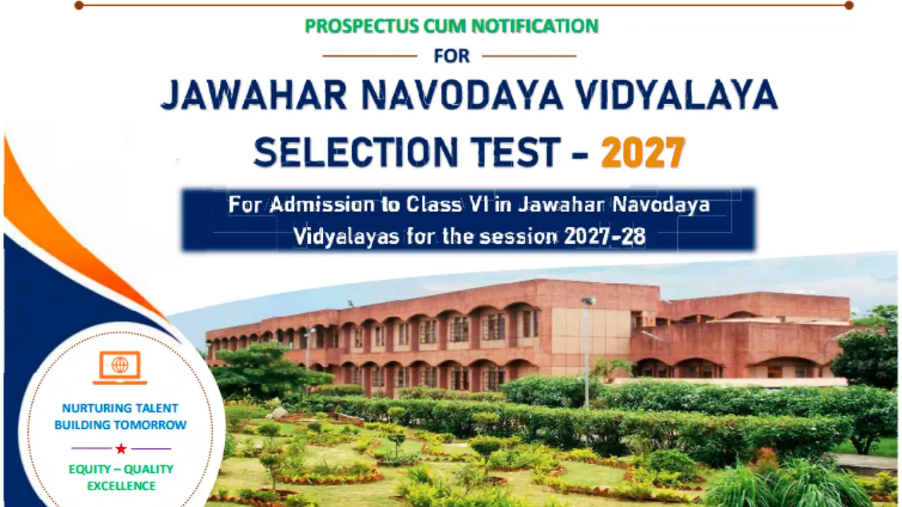 NVS 6th Class Admission 2027-28