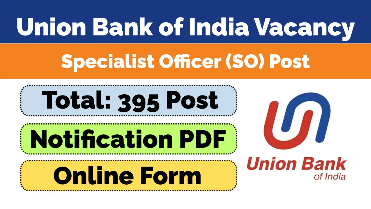Union Bank of India SO Recruitment 2026