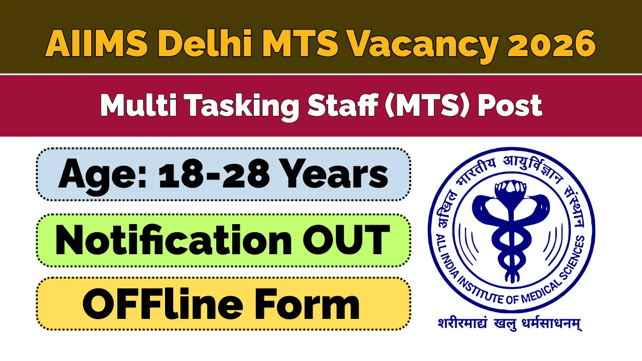 AIIMS Delhi MTS Recruitment 2026