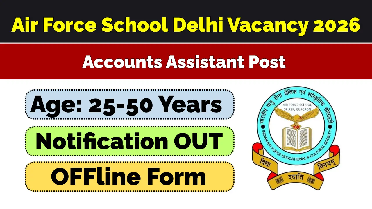 Air Force School Delhi Recruitment 2026