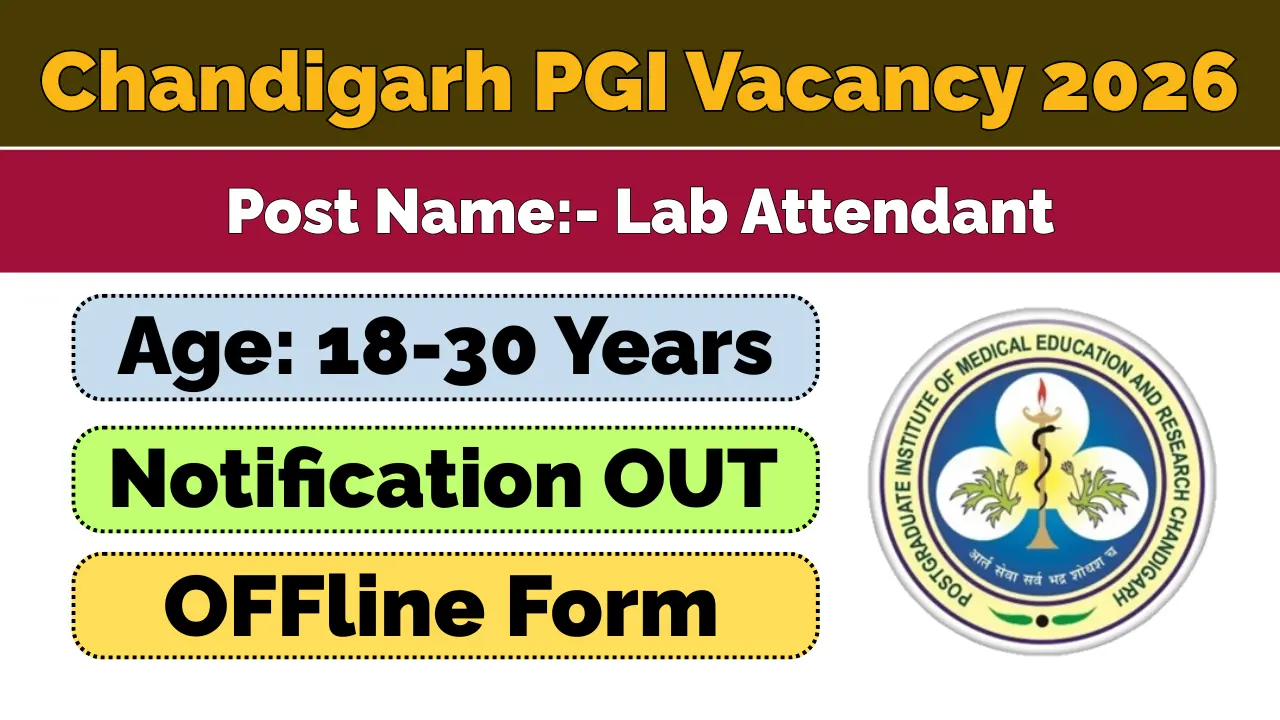 Chandigarh PGI Lab Attendant Recruitment 2026