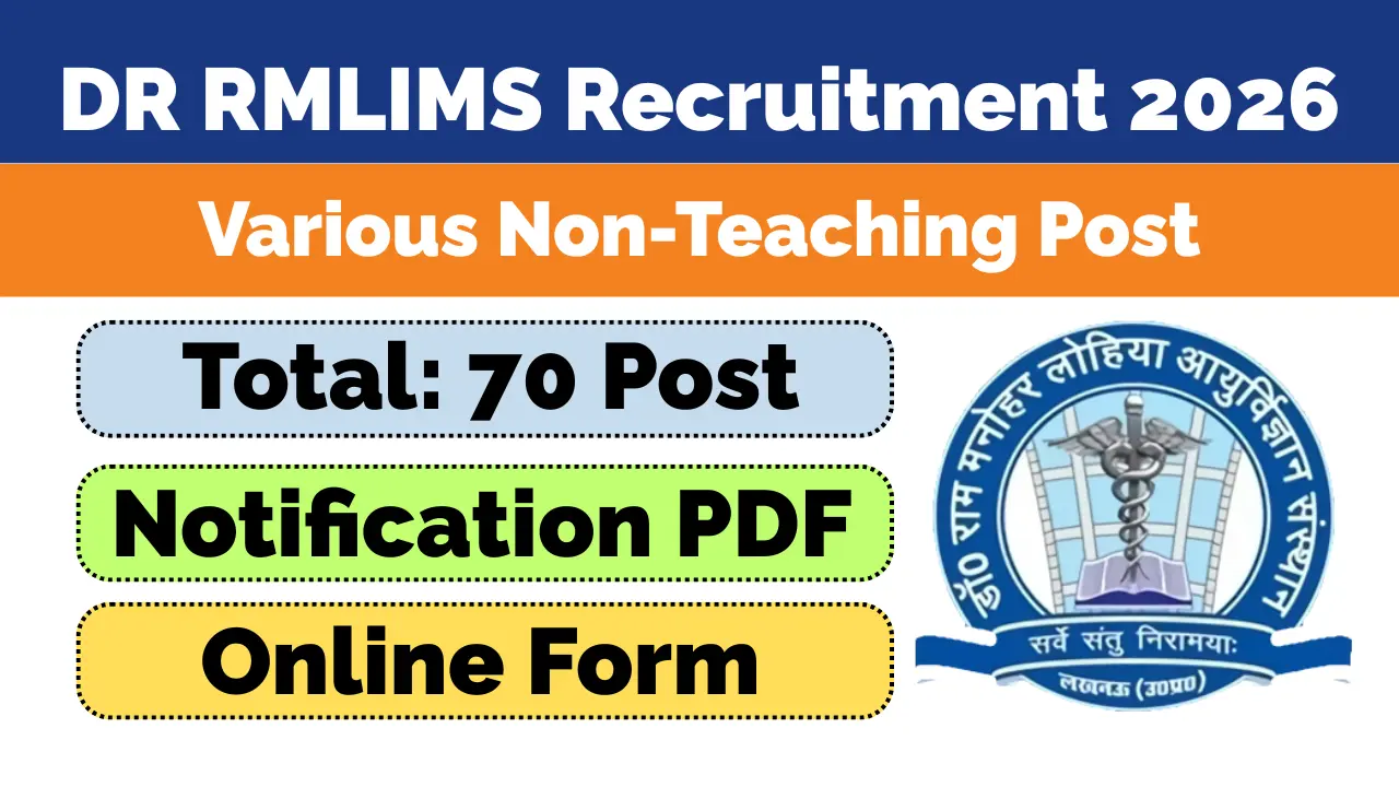 DR RMLIMS Non Teaching Recruitment 2026