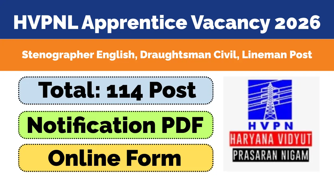 HVPNL Apprentice Recruitment 2026