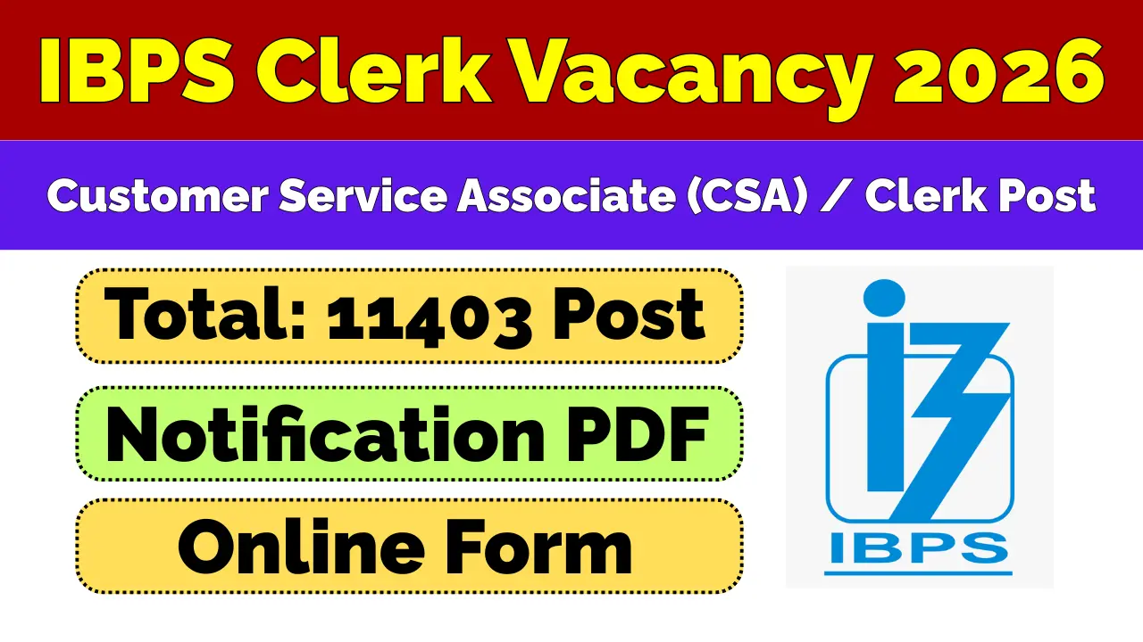 IBPS Clerk Recruitment 2026