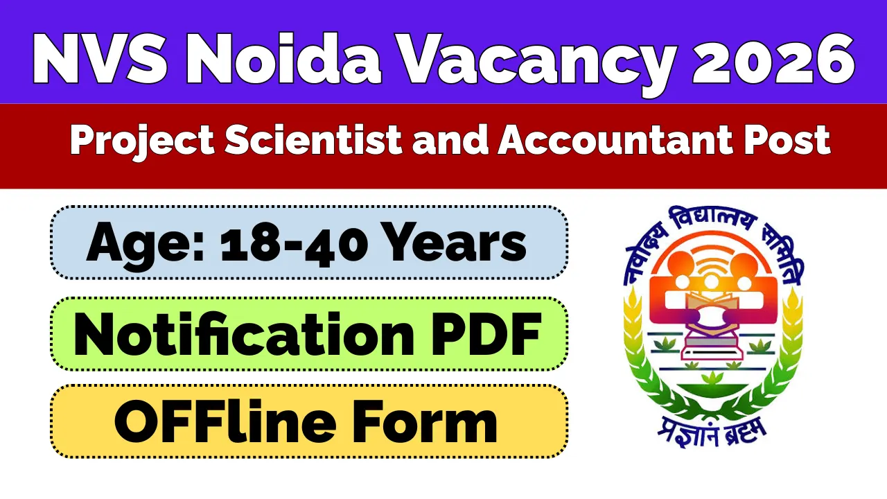 NVS Noida Recruitment 2026