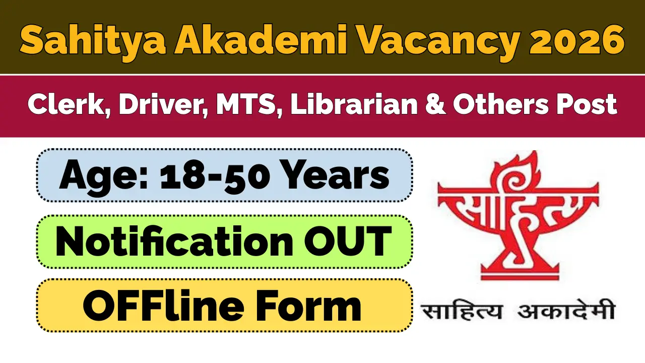 Sahitya Akademi Recruitment 2026