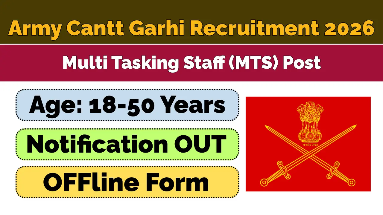 Army Cantt Garhi Recruitment 2026