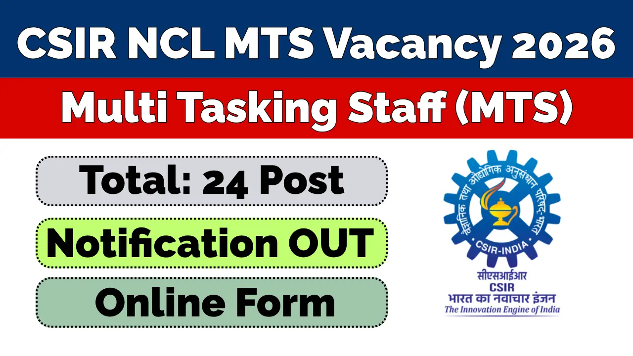 CSIR NCL MTS Recruitment 2026