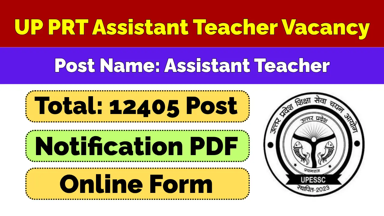 UPESSC UP PRT Assistant Teacher Recruitment 2026