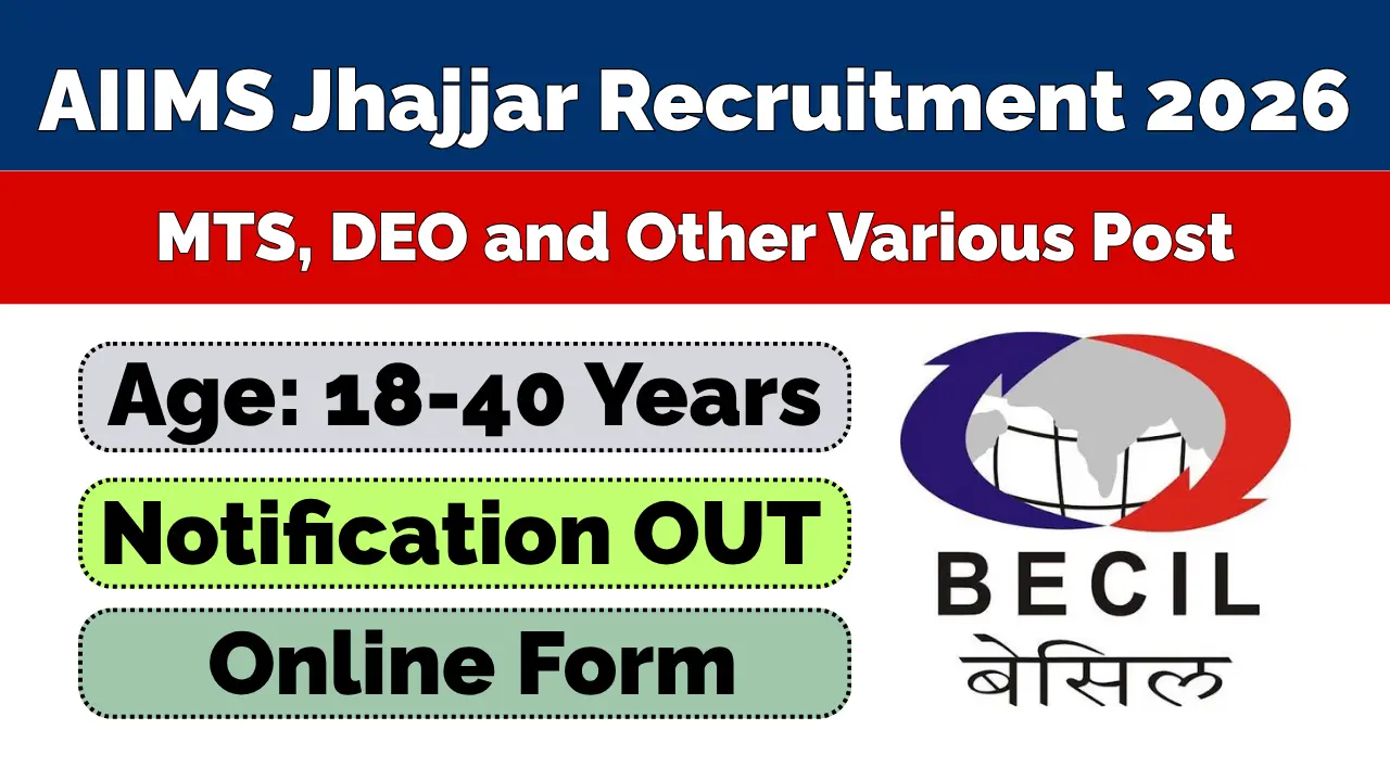 AIIMS Jhajjar Vacancy 2026