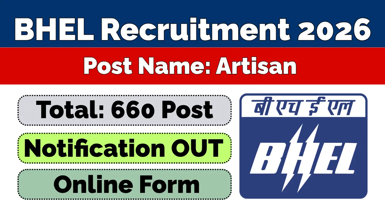 BHEL Artisan Recruitment 2026