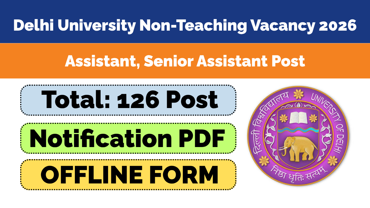 Delhi University (DU) Non-Teaching Recruitment 2026